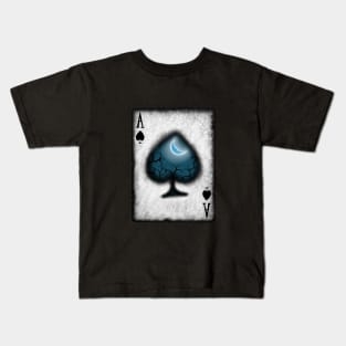 Ace of Spades with Moon Kids T-Shirt